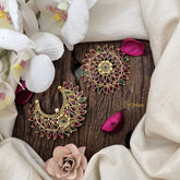 Vriksham Traditional Floral Ruby & Green Stones Chandran & Suryan Billai-G19332